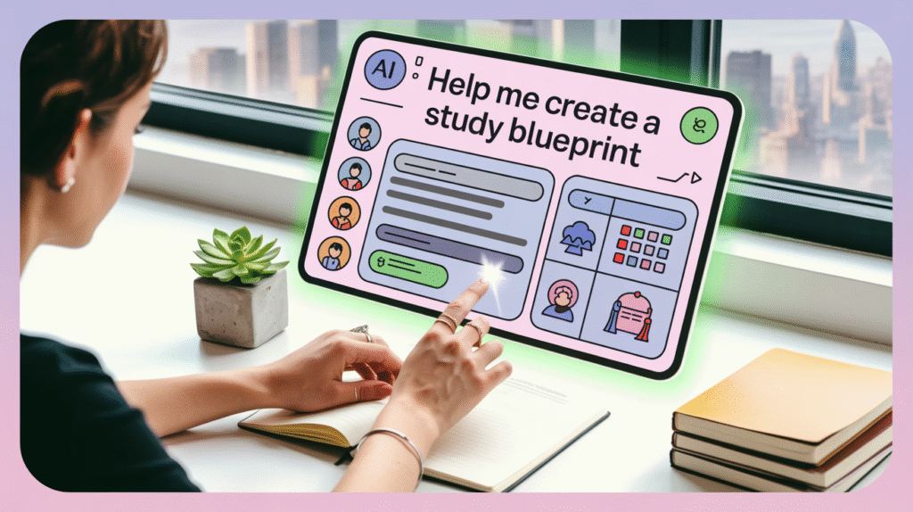 chatgpt study prompts helping a student