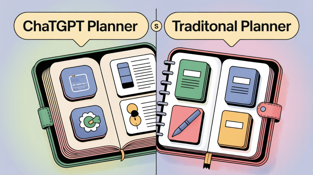 chatgpt study prompts vs traditional planners